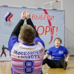 Мастер-класс по волейболу сидя в Ивантеевке