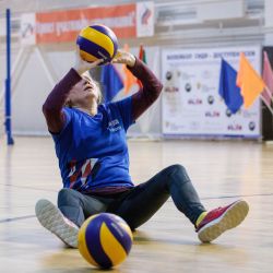 Мастер-класс по волейболу сидя в Ивантеевке