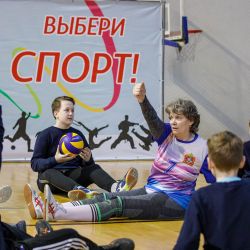 Мастер-класс по волейболу сидя в Ивантеевке