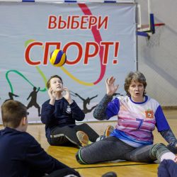 Мастер-класс по волейболу сидя в Ивантеевке