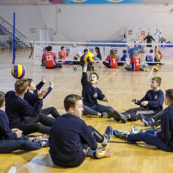 Мастер-класс по волейболу сидя в Ивантеевке
