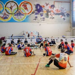 Мастер-класс по волейболу сидя в Ивантеевке