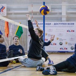 Мастер-класс по волейболу сидя в Ивантеевке