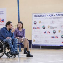 Мастер-класс по волейболу сидя в  Воскресенске
